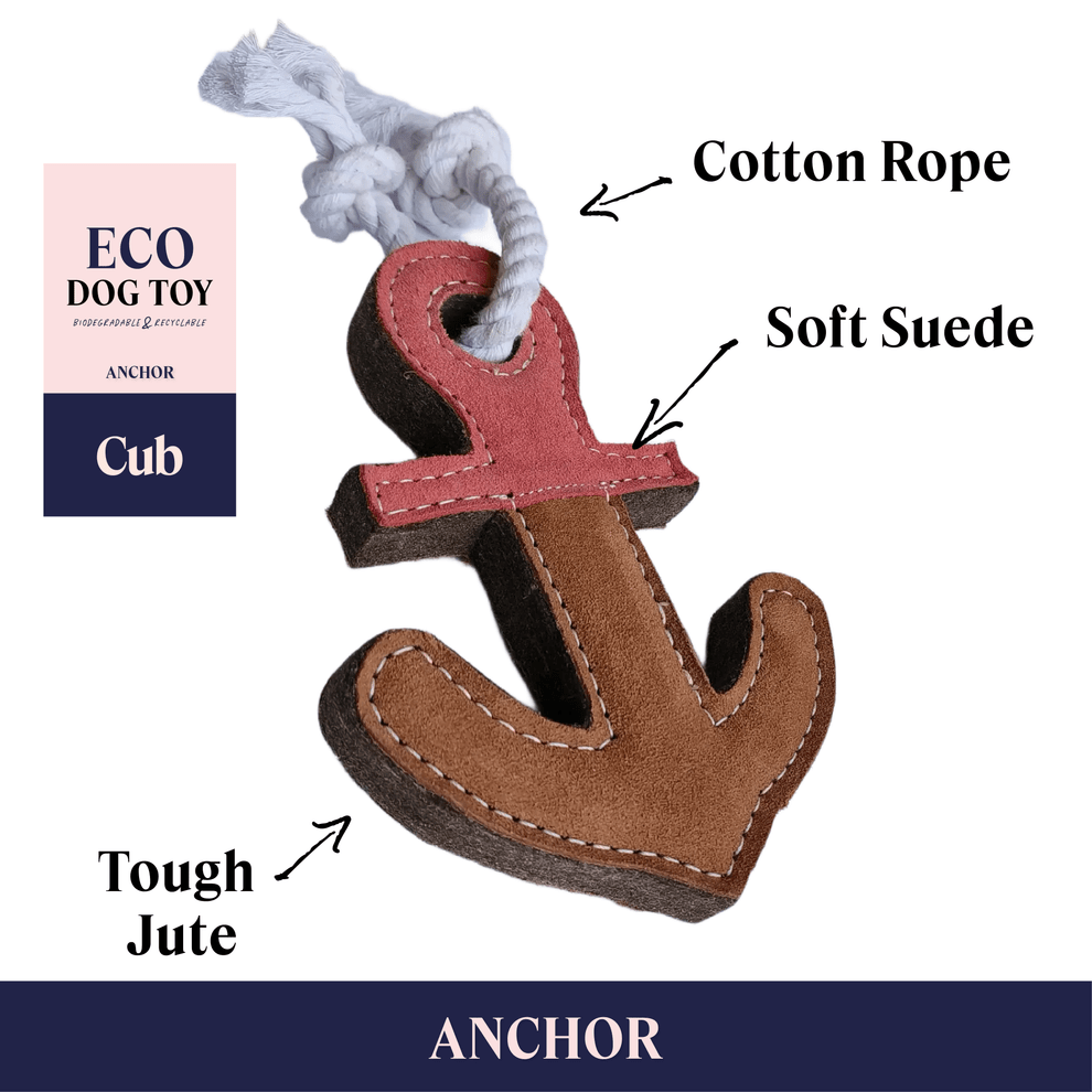 Anchor Eco Dog Toy - The Mewstone Candle Co