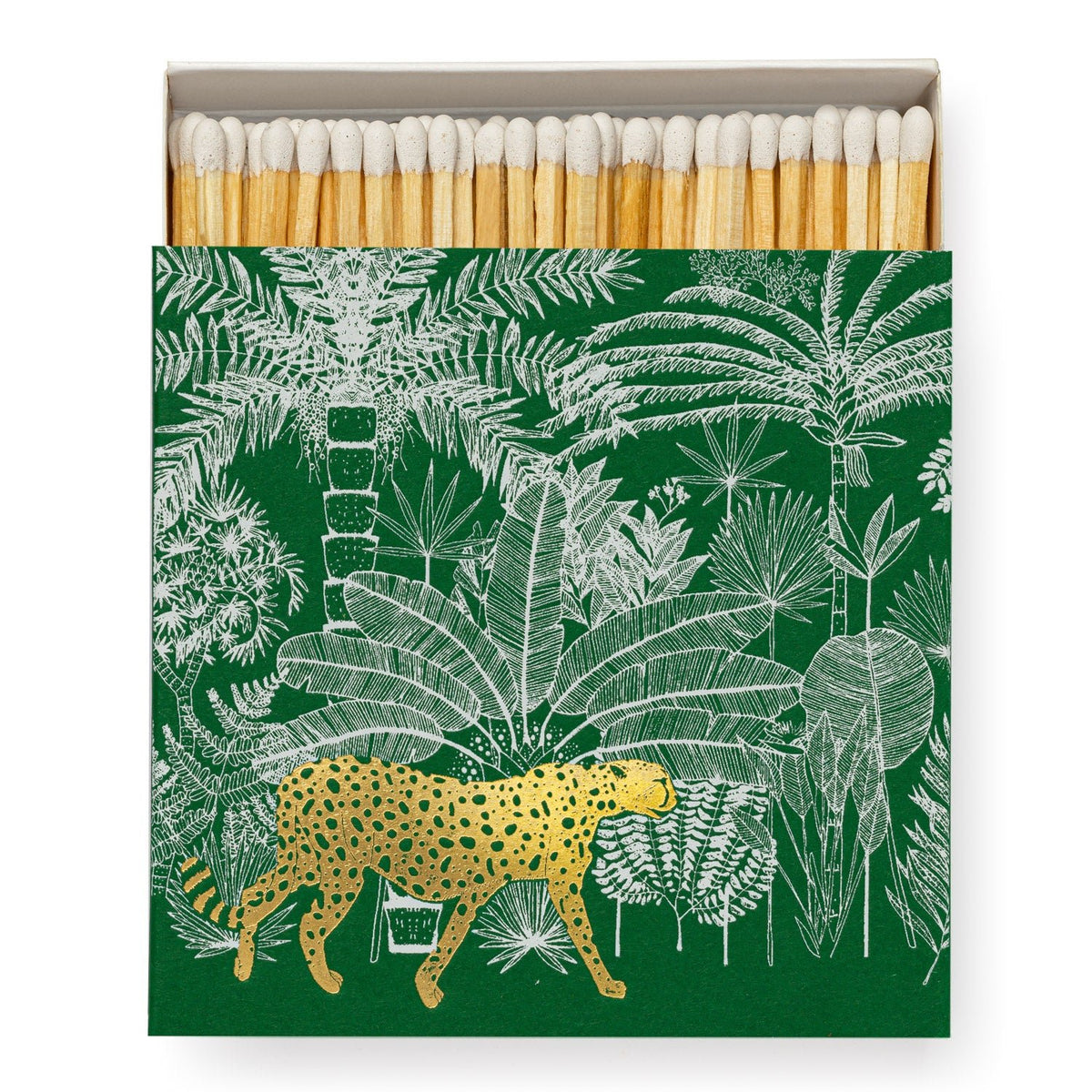 Cheetah in Jungle Luxury Archivist Matches - The Mewstone Candle Co