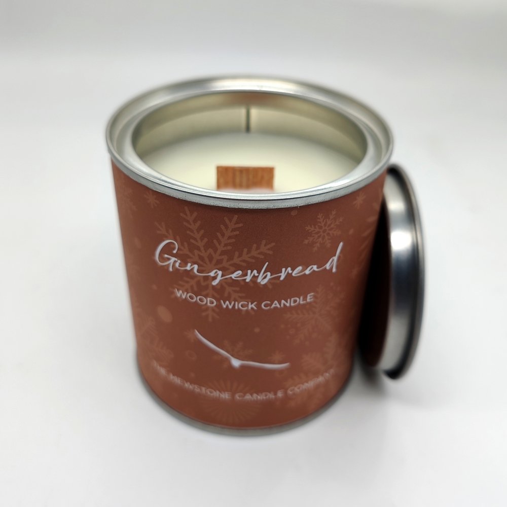 Gingerbread Wood Wick Candle - The Mewstone Candle Co