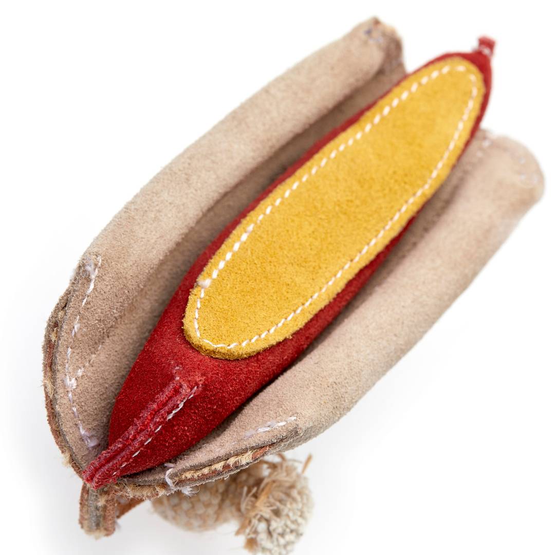 Harry The Hot Dog Eco Dog Toy - The Mewstone Candle Co