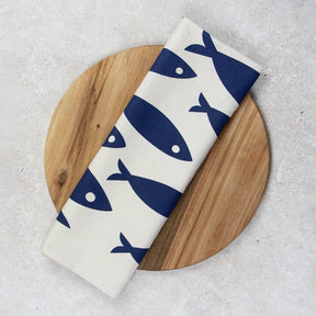 Love Liga Fish Tea Towel - Cream - The Mewstone Candle Co