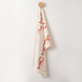 Love Liga Lobster Tea Towel - Red - The Mewstone Candle Co