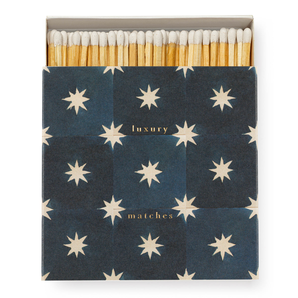 Navy Star Tlle Luxury Archivist Matches - The Mewstone Candle Co